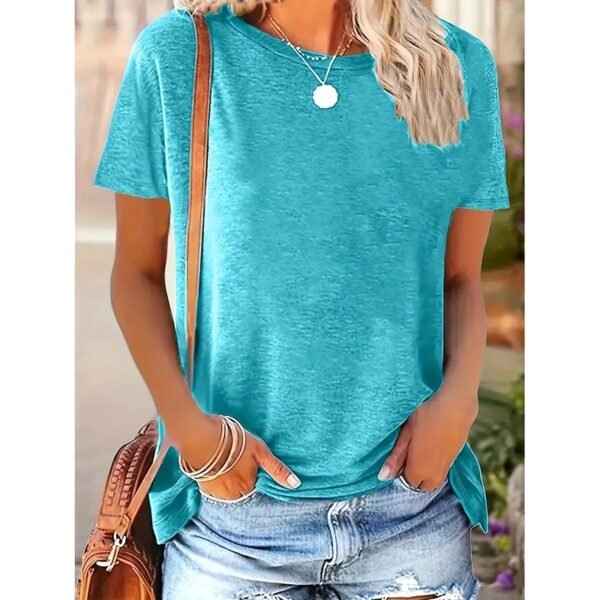 3 Pack Womens Tops Basic Summer Short Sleeve T Shirts Casual Loose Fit Tops 2025 Trendy Clothes - Image 7