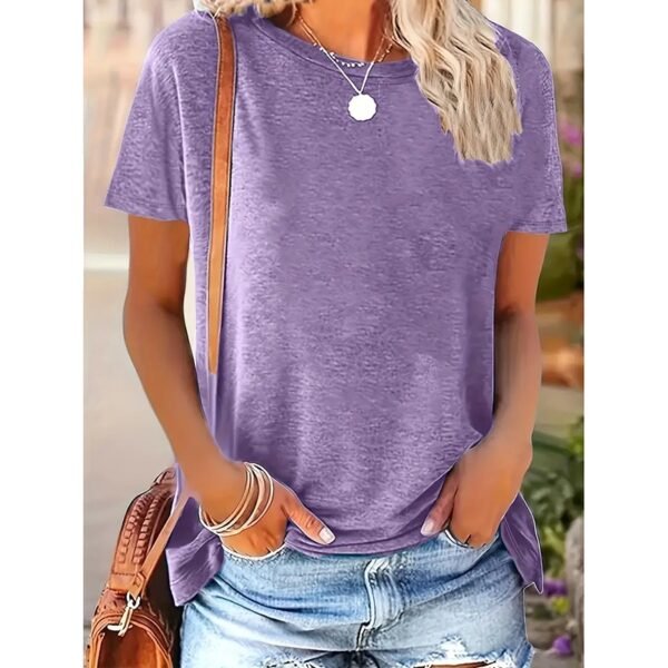 3 Pack Womens Tops Basic Summer Short Sleeve T Shirts Casual Loose Fit Tops 2025 Trendy Clothes - Image 4