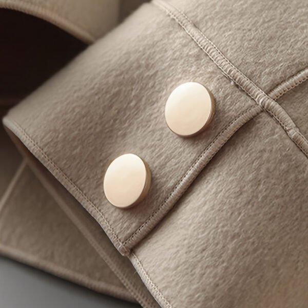 Women's Lightweight Autumn Short Coat - Single Breasted Turn Down Collar Long Sleeve Casual Outwear Jacket - Image 10