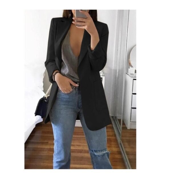 Lapel Slim Cardigan Temperament Blazer - Image 6
