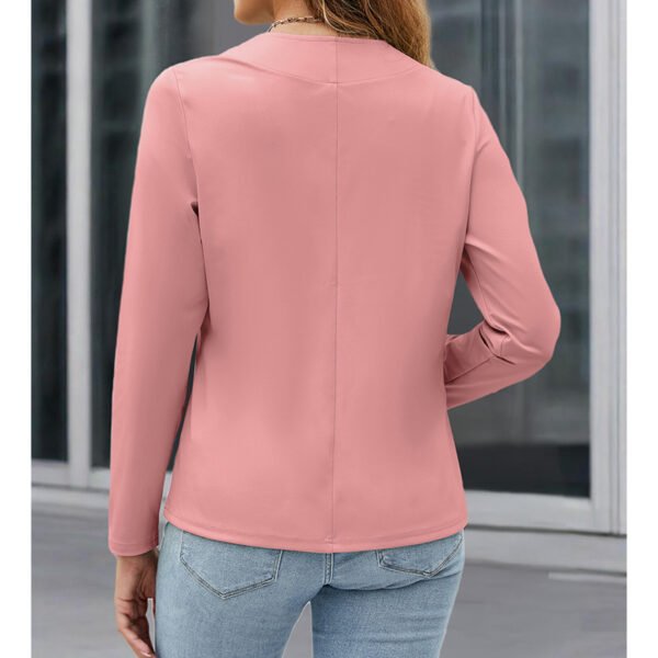 Women Plus Size Casual Blazer Open Front Long Sleeve Work Office Cardigan Jackets - Image 6