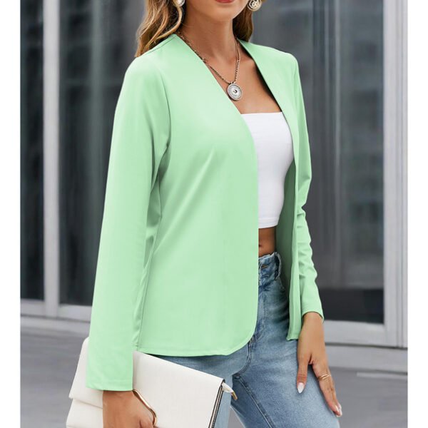 Women Plus Size Casual Blazer Open Front Long Sleeve Work Office Cardigan Jackets - Image 4