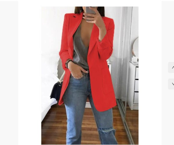 Lapel Slim Cardigan Temperament Blazer - Image 9