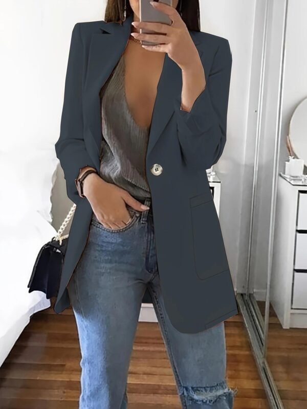 Lapel Slim Cardigan Temperament Blazer - Image 10