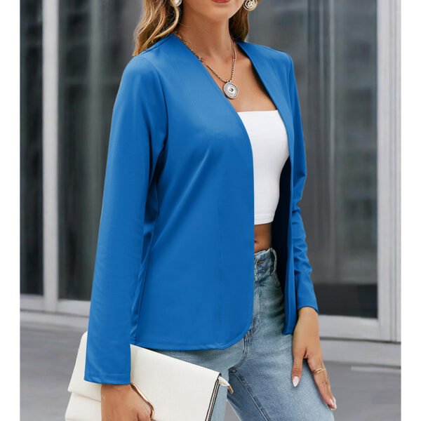Women Plus Size Casual Blazer Open Front Long Sleeve Work Office Cardigan Jackets - Image 3