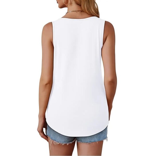 3-Pack Women's V-Neck Sleeveless Tank Tops Casual Summer Basic Vest - Image 2
