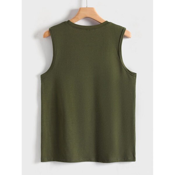 Womens Tank Tops Crew Neck Sleeveless Tshirts Solid Color Casual Loose Fit Tee Shirts - Image 3